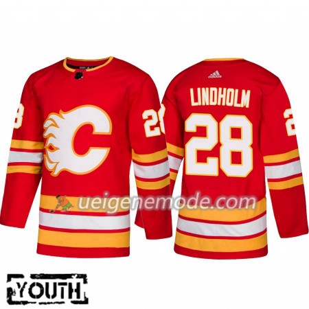 Kinder Eishockey Calgary Flames Trikot Elias Lindholm 28 Adidas Alternate 2018-19 Authentic